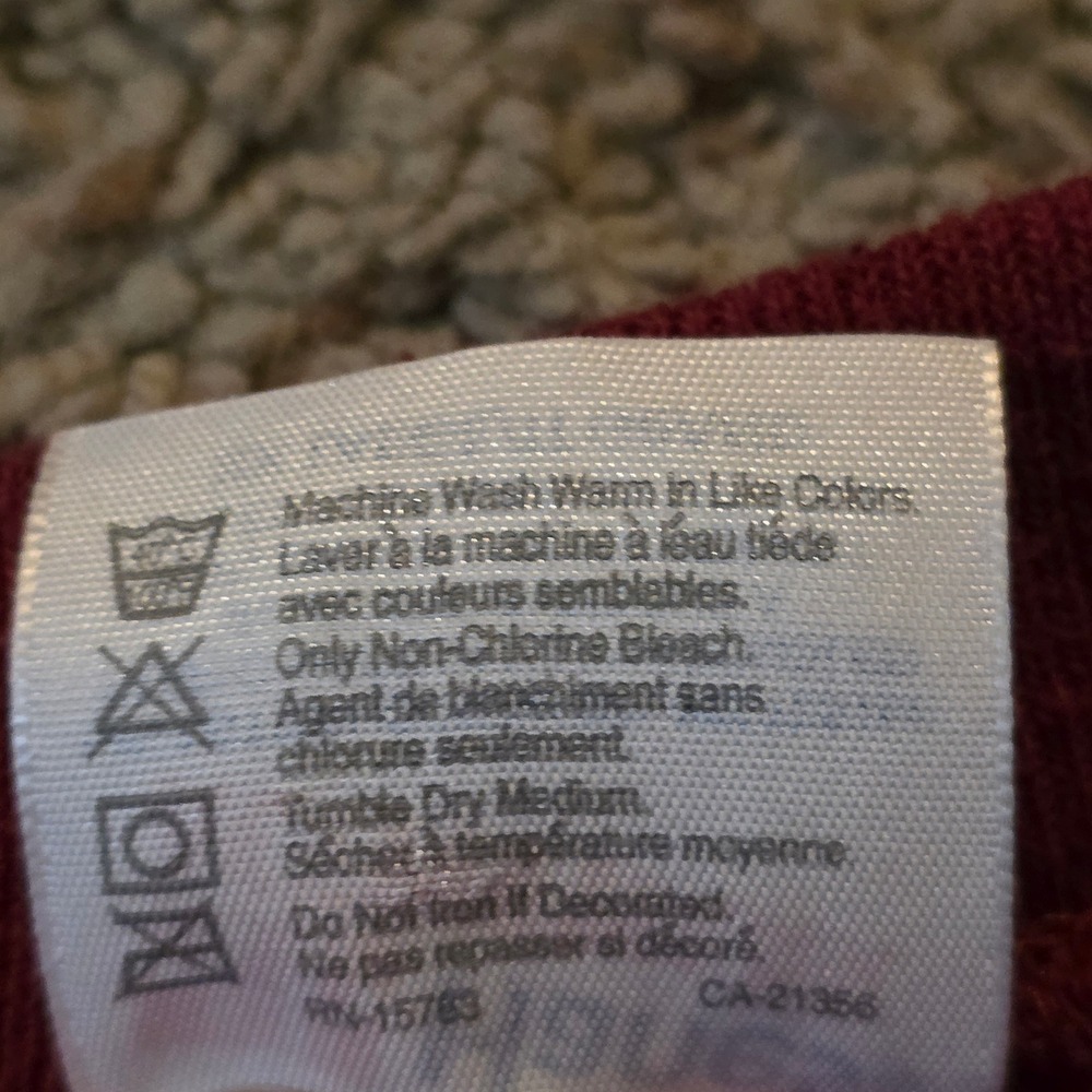 Vintage Hanes Budweiser Sweatshirt Mens XXL Maroon Red Embroidered Logo 90s USA - Picture 4 of 8